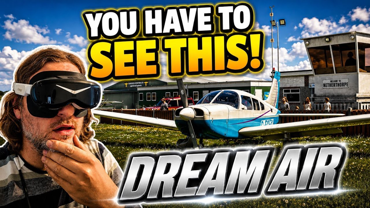 SMOOTH VR Performance in SIM UPDATE 6 Beta! Pimax Dream Air - Burning Blue Netherthorpe MSFS 2024