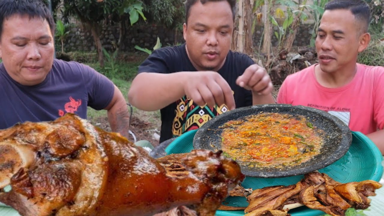 PAHA BABI GORENG SAMBEL RONDO KATA AGUS | Extreme Food 