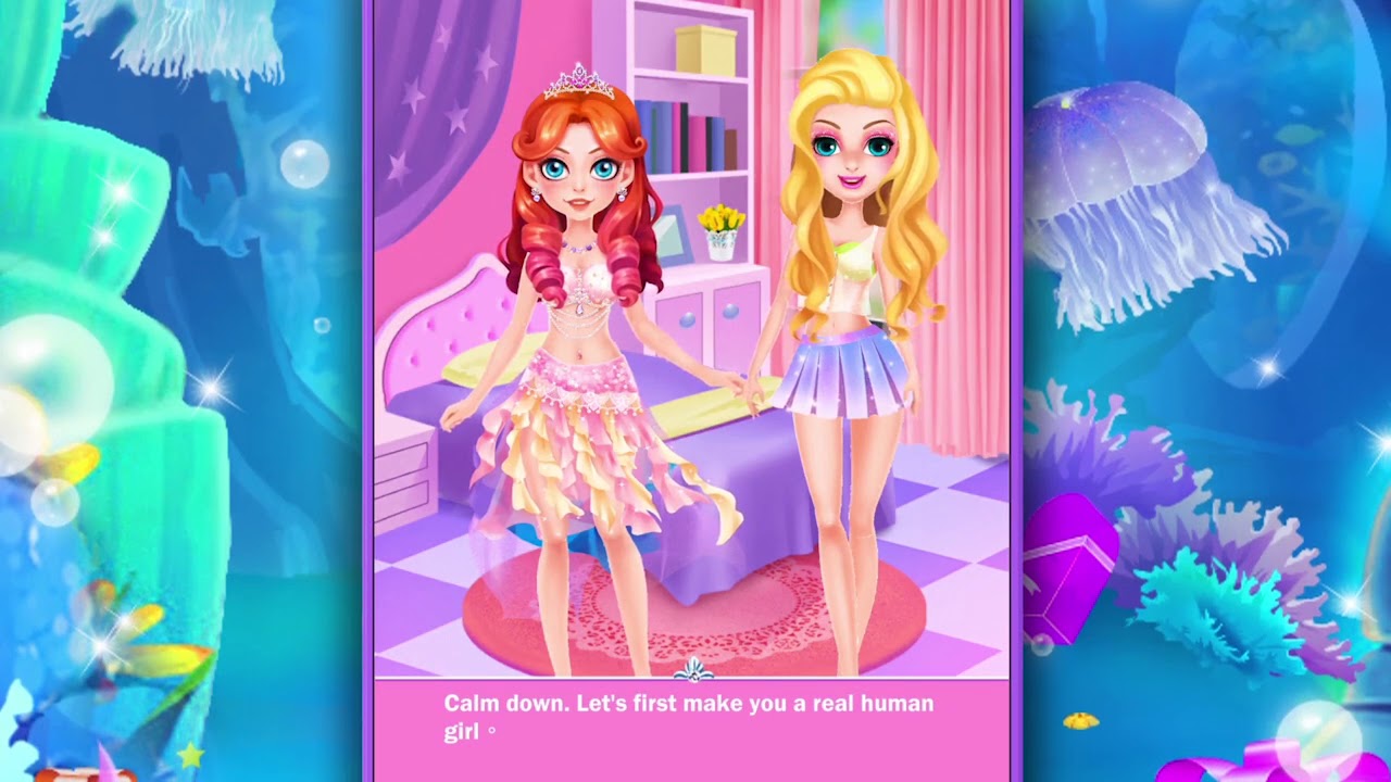 Mermaid Princess Love Story Dress Up & Salon Game
