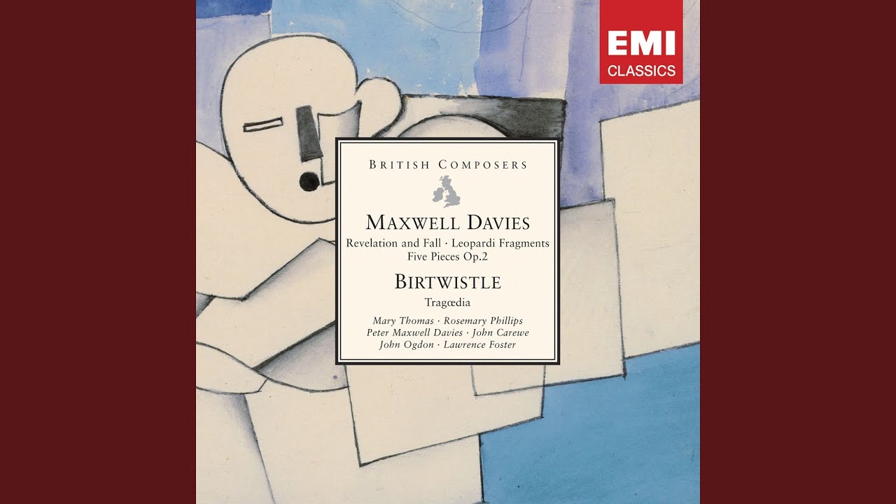 Leopardi Fragments, Cantata, Op. 18: 