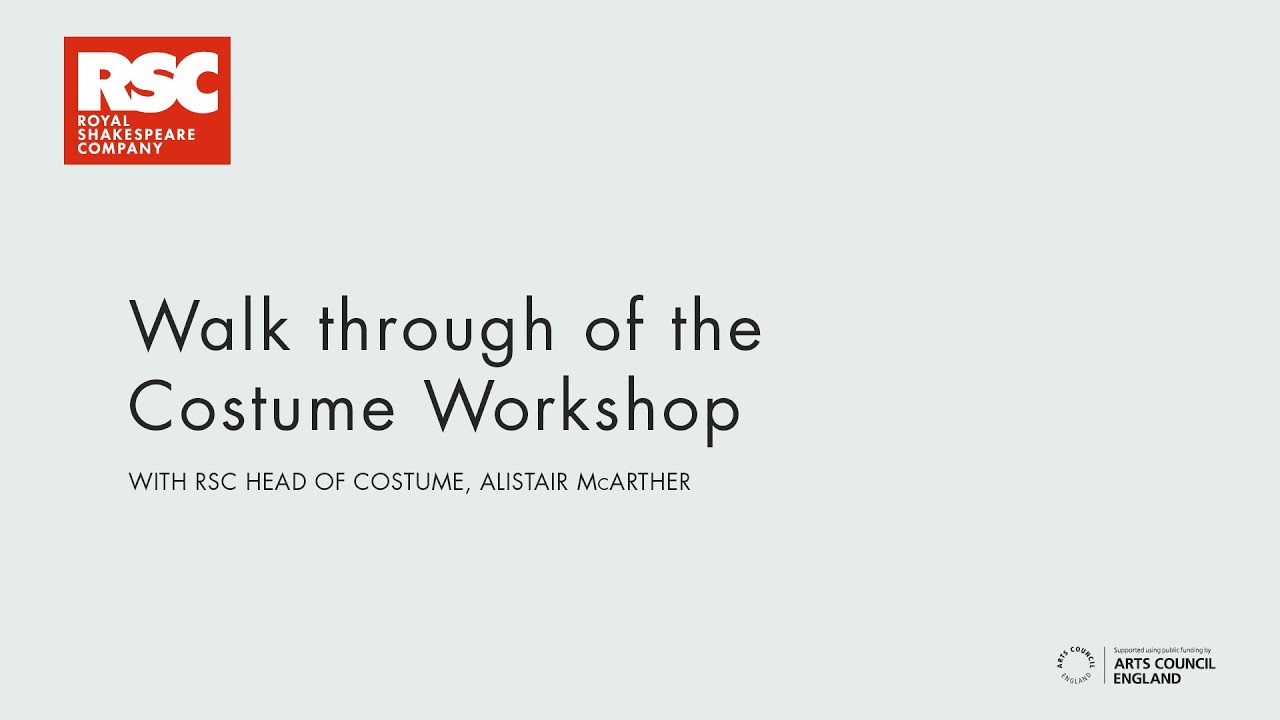 Stitch In Time | Costume Workshop Walk Through with Alistair McArthur