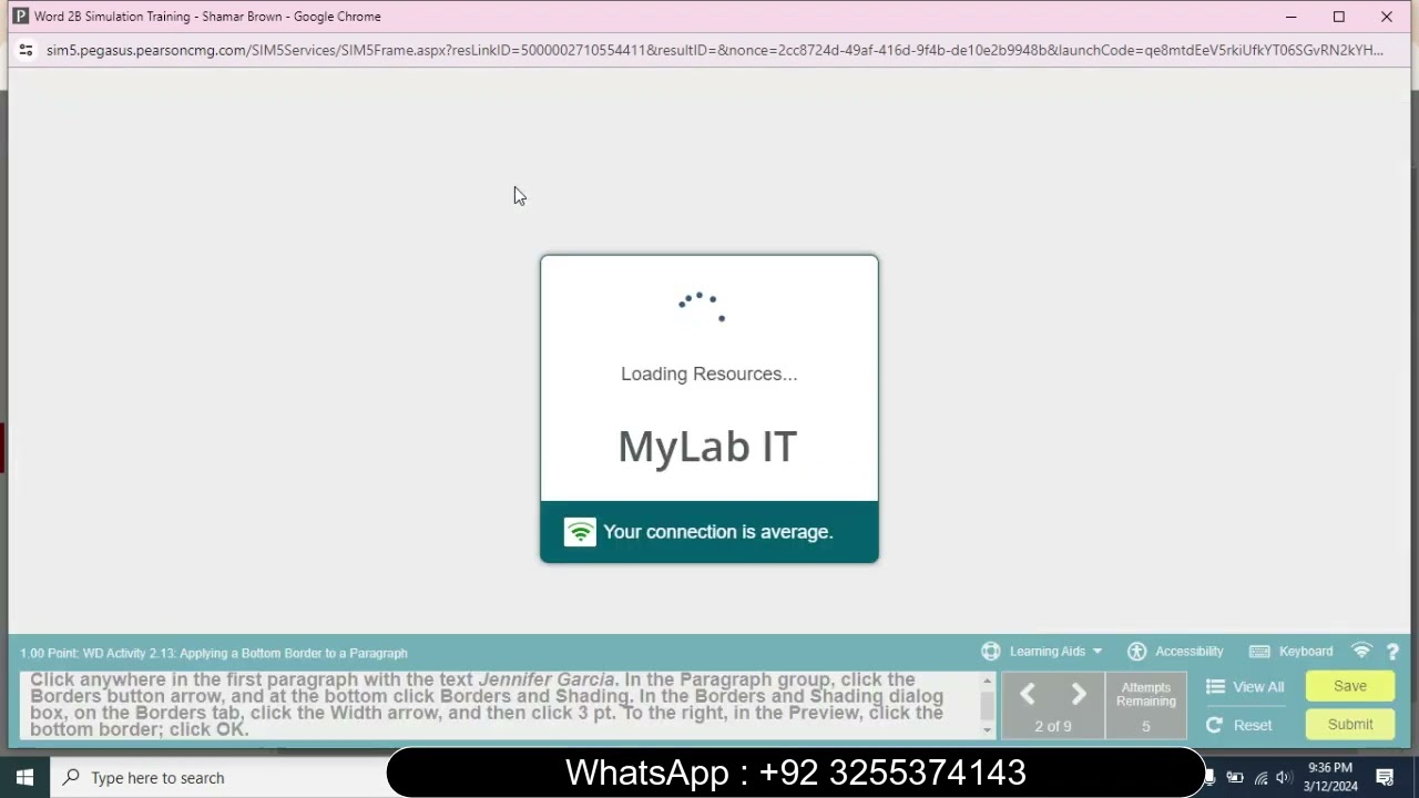 Word 2B Simulation Training | Word 2B Simulation Training | 100% Grades