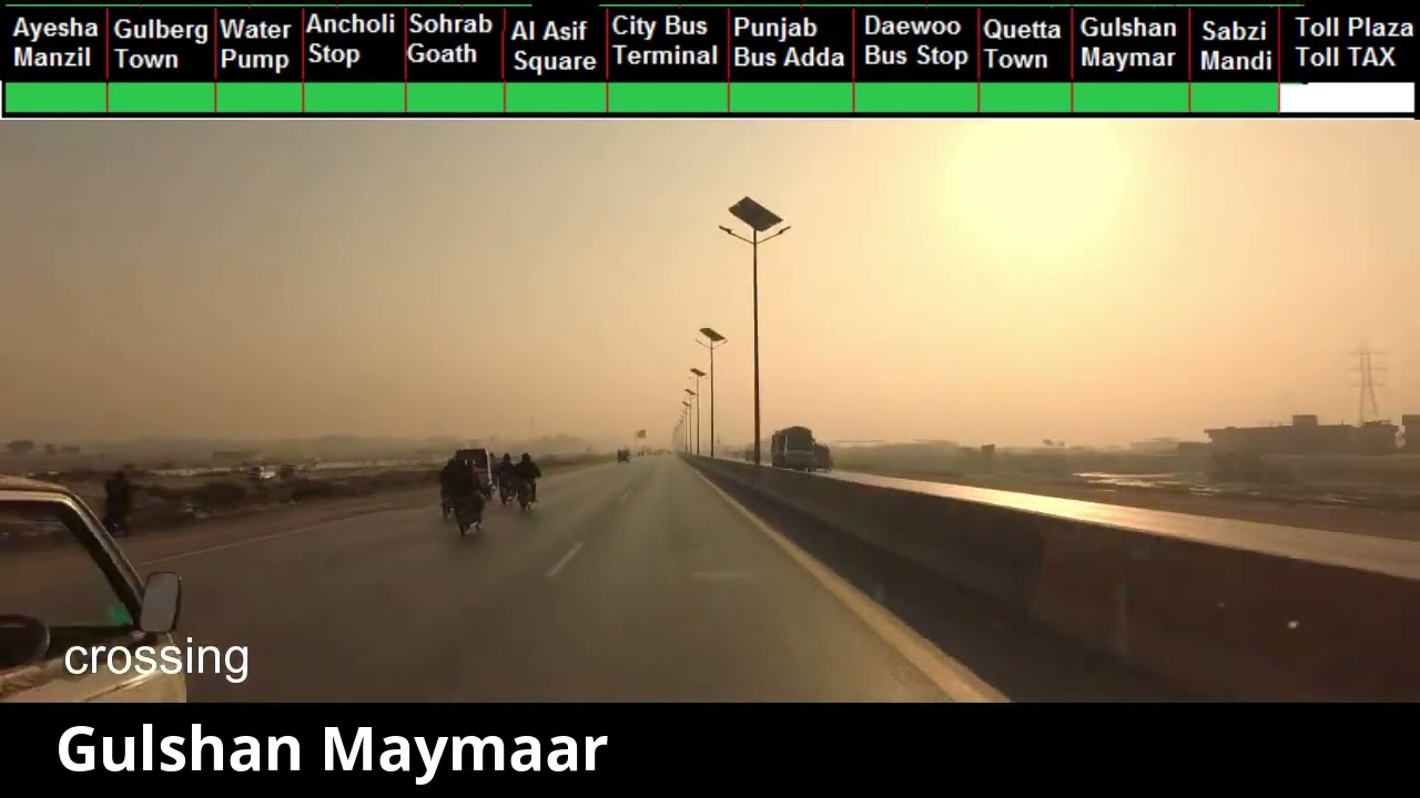 Traveling video from Karachi to DHA City Karachi DCK Campus