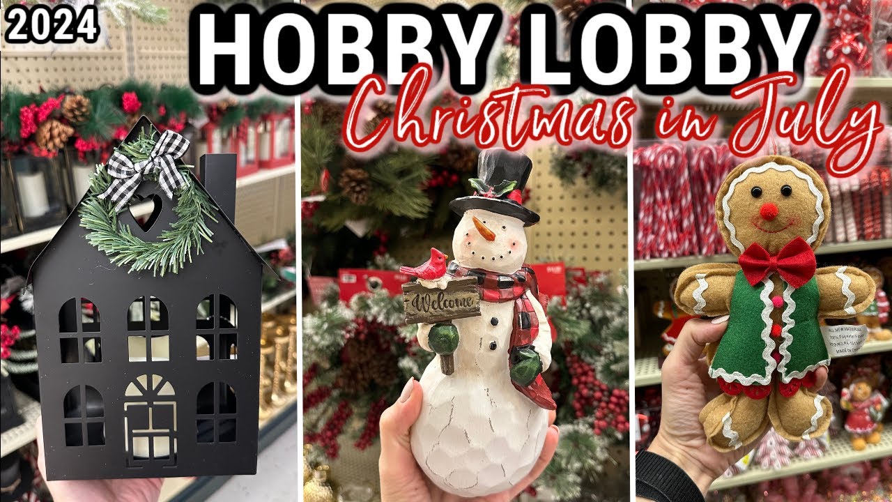 HOBBY LOBBY CHRISTMAS IN JULY SHOP WITH ME 2024 | Hobby Lobby Christmas Decor 2024