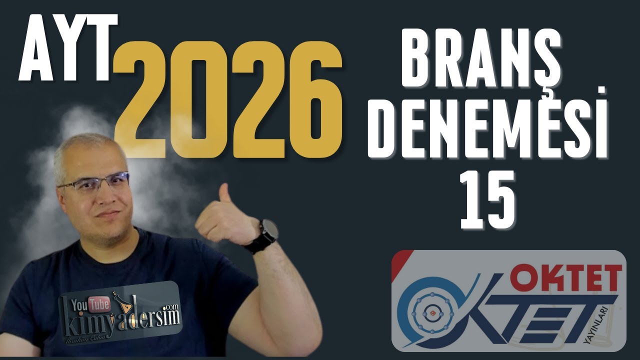 Oktet Kimya branş deneme çözümü 15