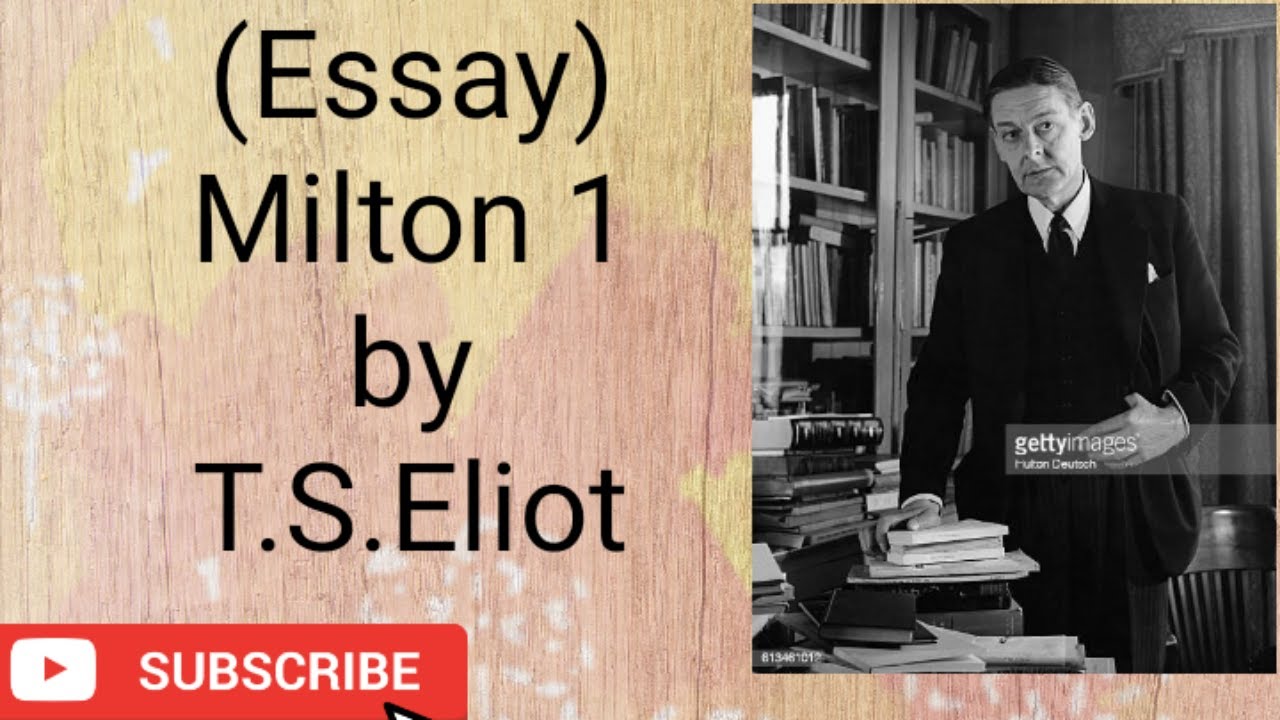 MILTON 1 by T S ELIOT