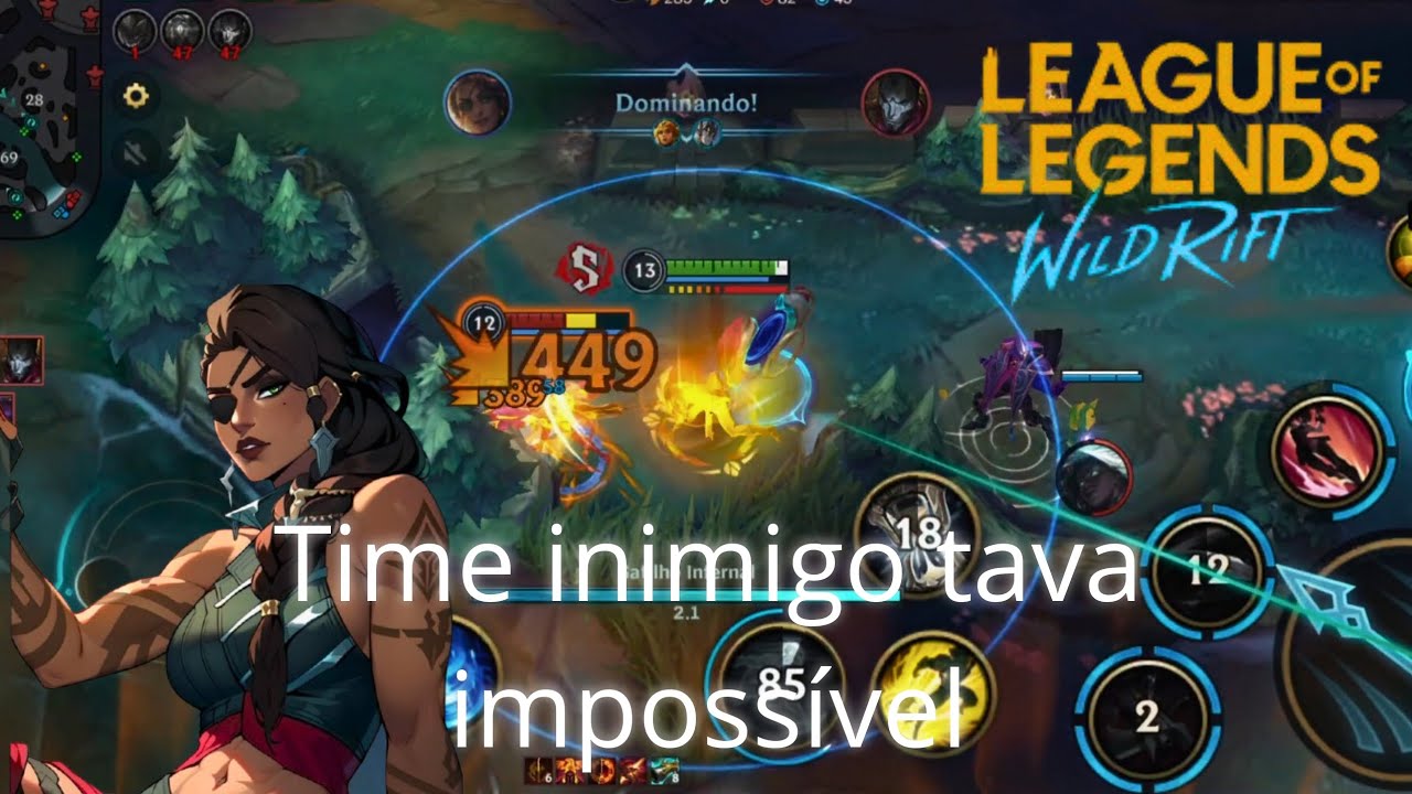 Samira na missão, mas o time inimigo tava impossível! #lolwildrift 