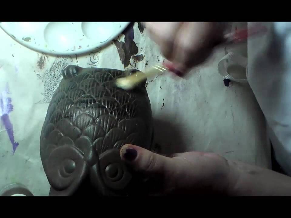 Painting Ceramic Owl