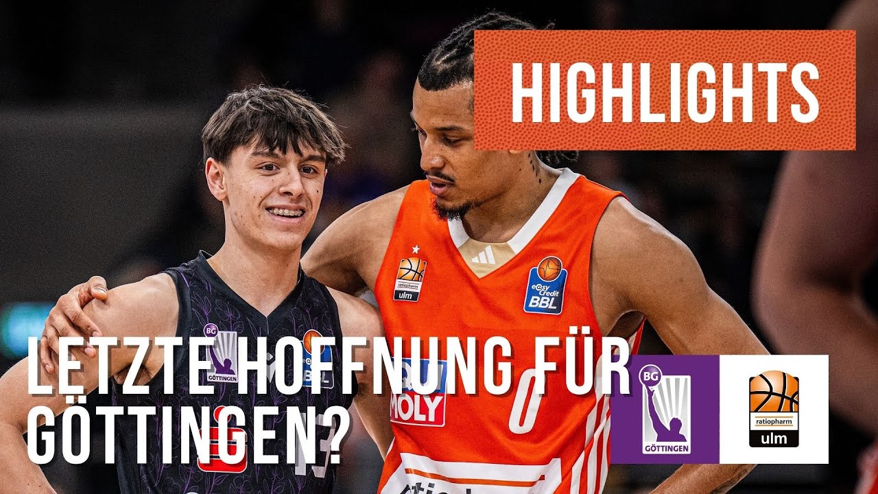 Highlights: BG Göttingen - ratiopharm ulm (Saison 2024/25) | easyCredit BBL