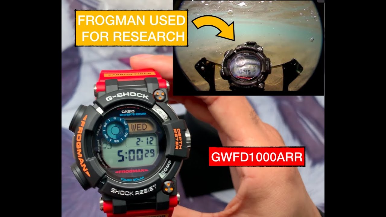 FROGMAN IN THE WATER! G-SHOCK Frogman GWFD1000ARR - Antarctic Research ROV - FUN FACTS AND MORE!