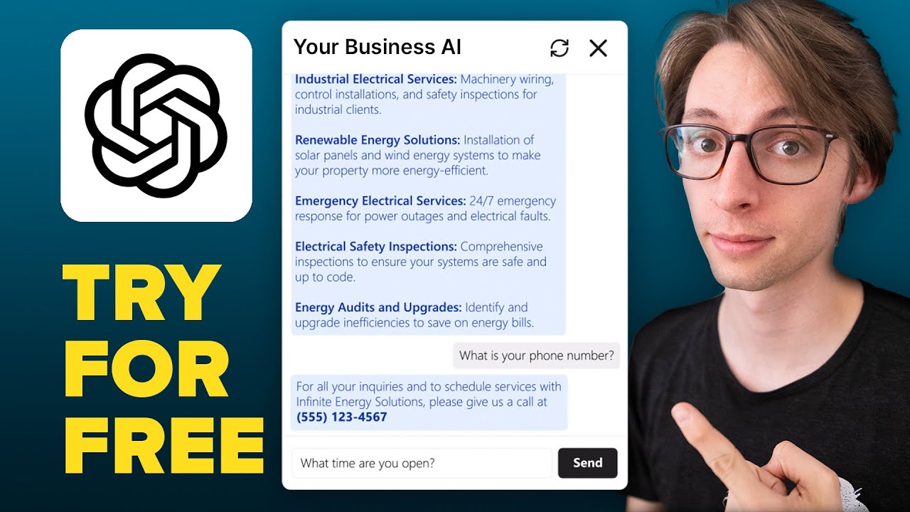 Add a Custom ChatGPT to Your Website in UNDER 5 Minutes!