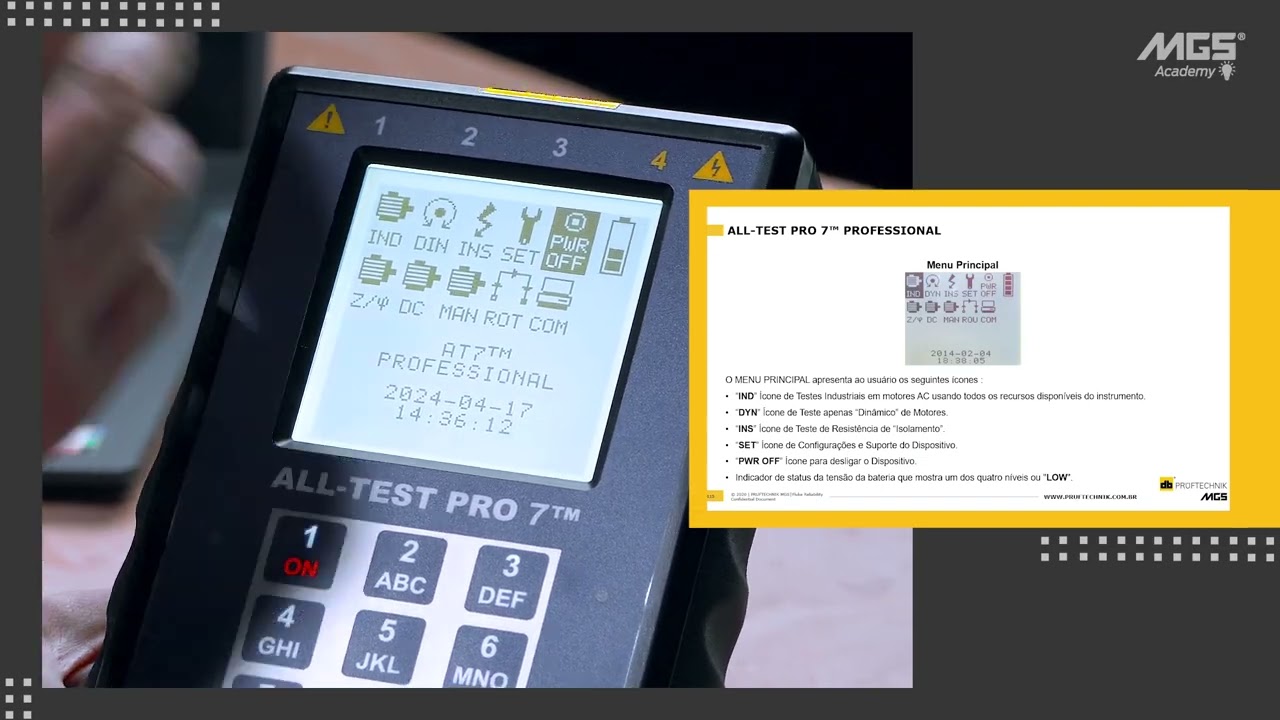 Uso e Operação do Dispositivo ALL-TEST PRO 7™ PROFESSIONAL
