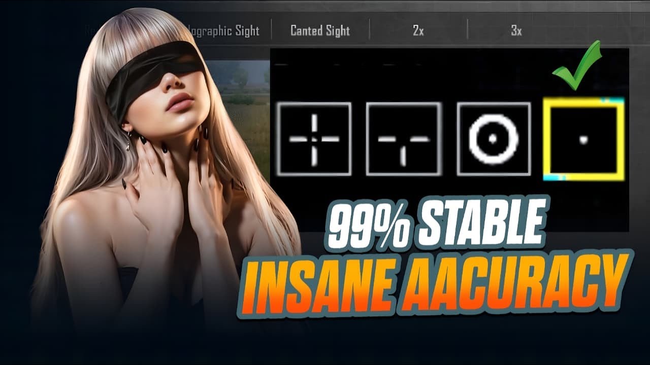 99% stable accuracy 🥶 | without using aim assist | try this crosshair and improve aim ☠️🤯 | 