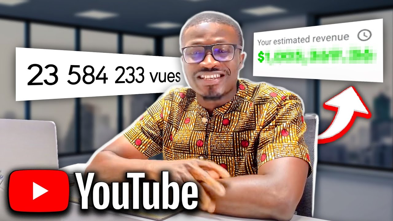 Combien YouTube m'a payé en 1 an