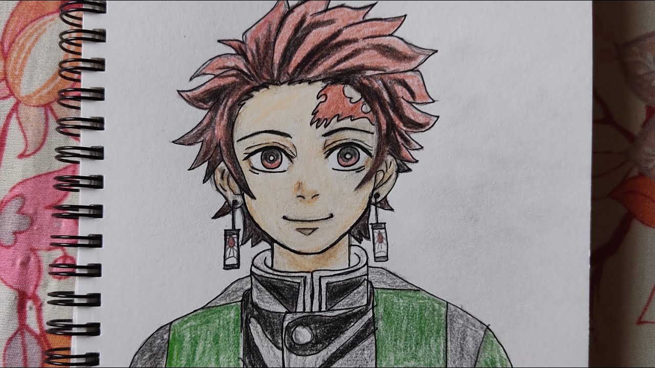 Tanjiro Kamado Drawing 🔥 | Demon Slayer Anime Art