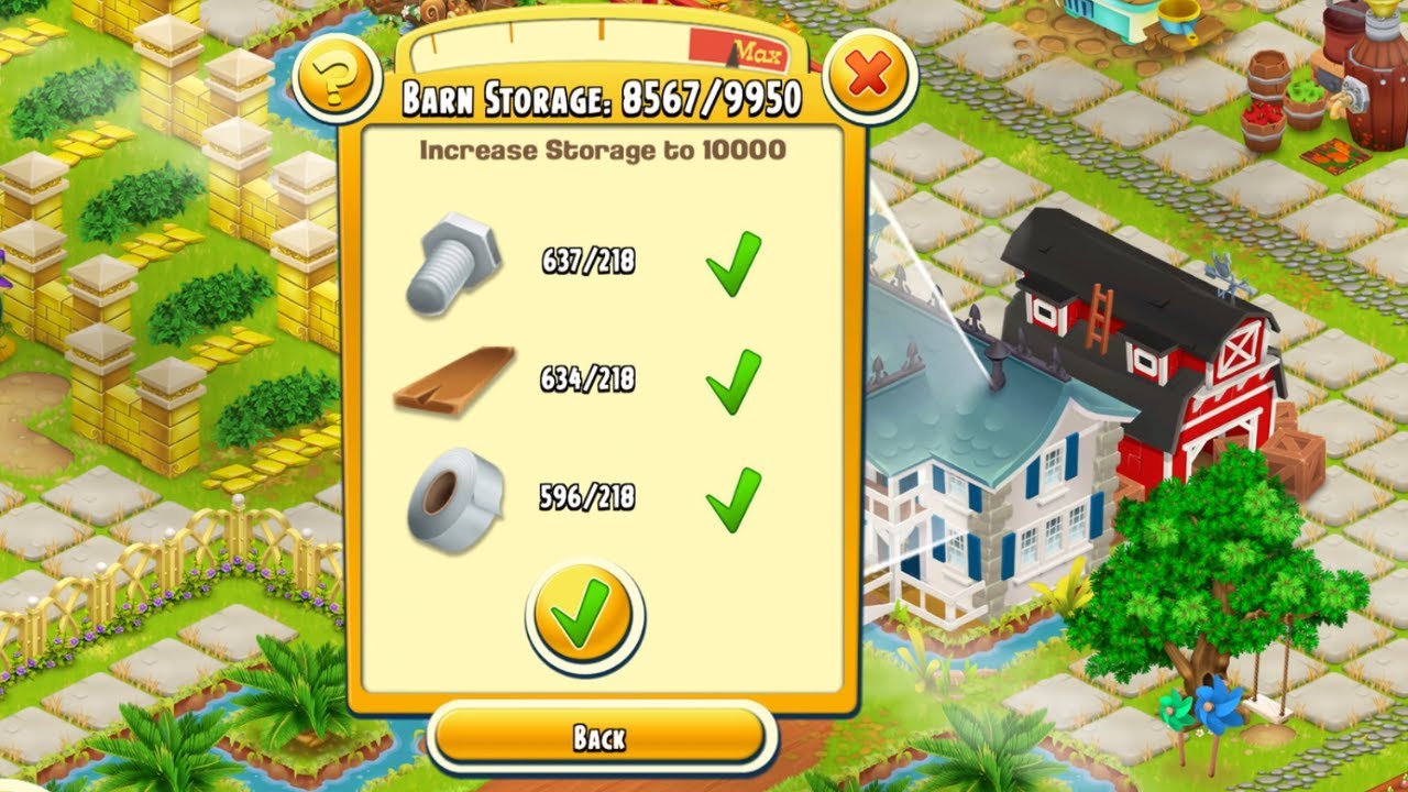 HAYDAY | BARN UPGRADE ❤️ 10,000 🌴