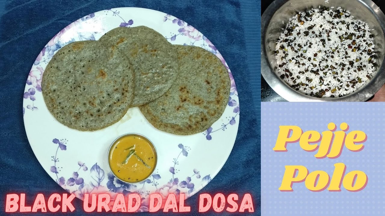 Pejje Polo I Black Urad Dal Dosa I Unique Breakfast recipe #simplerandhap