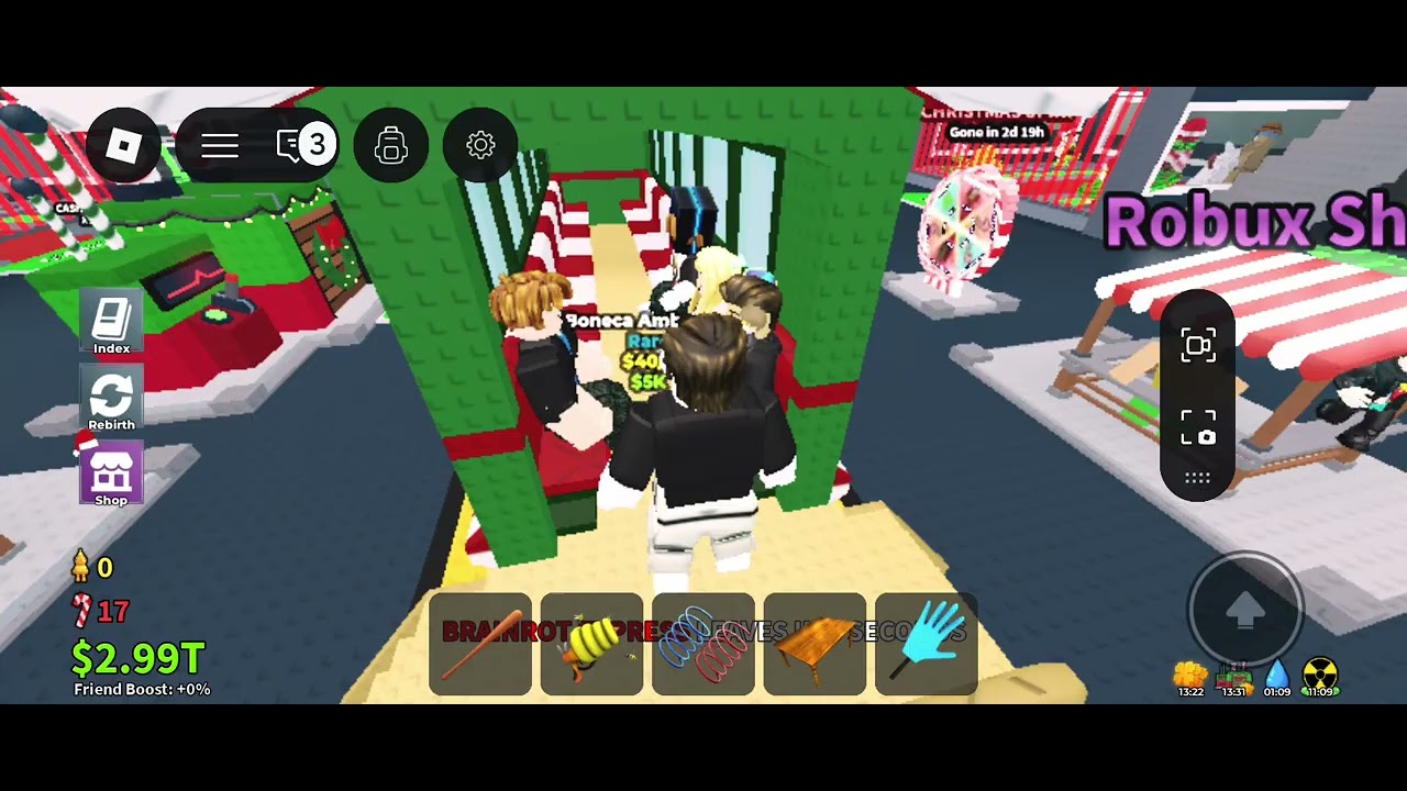 I played the chrismas admin abuse in steal a branrot!!!