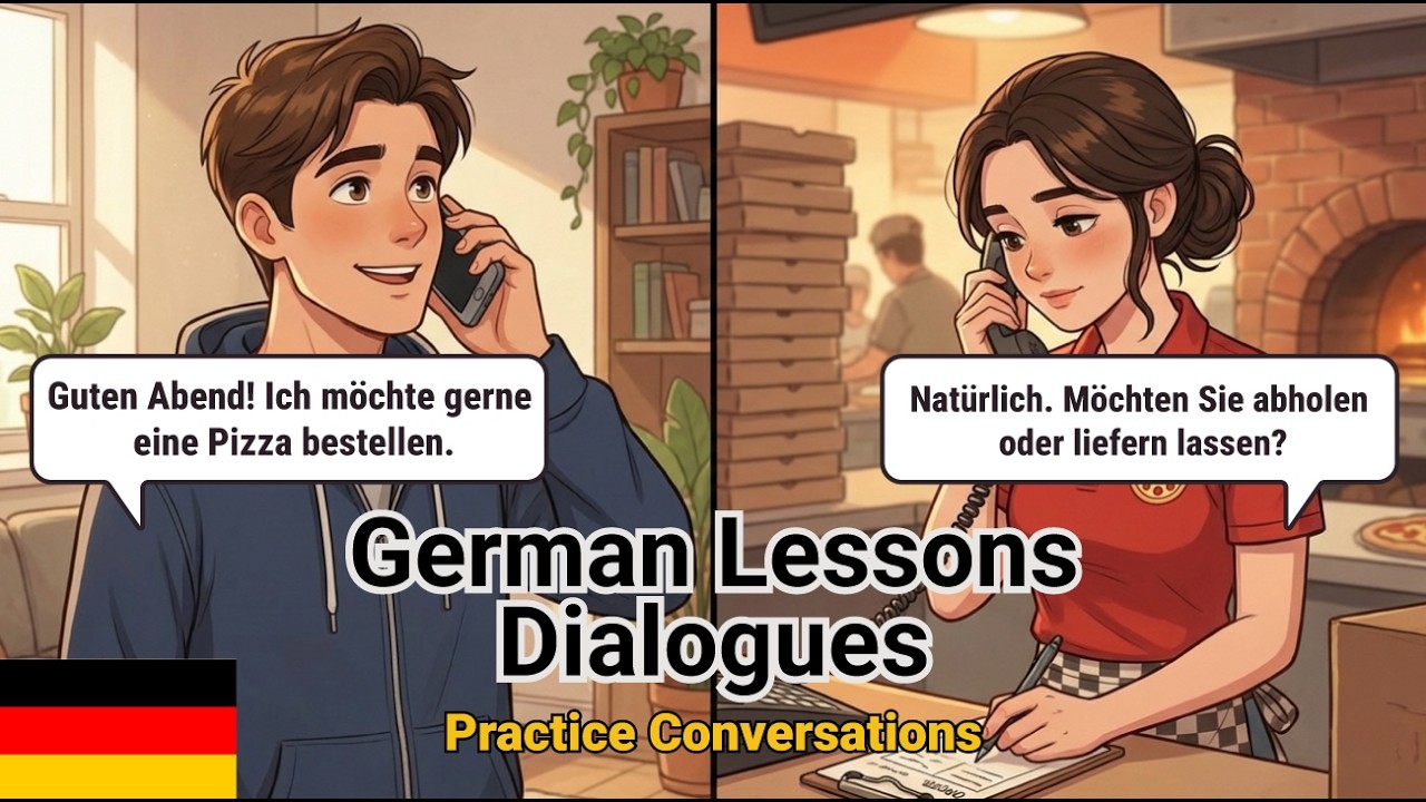 10 Everyday German Conversations to Practice Speaking (A2–B1) | Learn to Speak More Naturally