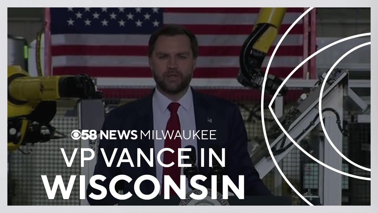 JD Vance urges people to vote against 'crazy' Democrats in 2026 midterms during visit to Plover