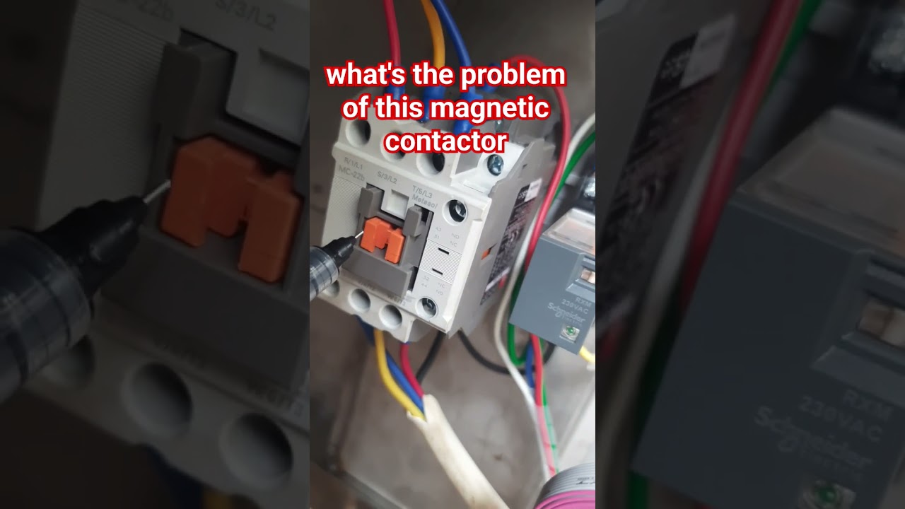 Magnetic Contactor #contactor #connection #magnetic #electrical #relay #motor #wiring #problem