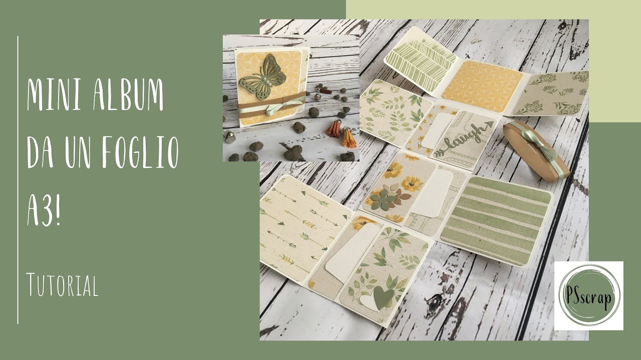 Mini album con un foglio A3! – TUTORIAL in italiano