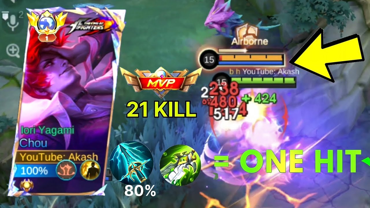 INSANE DAMAGE!! TOP GLOBAL CHOU THIS CRAZY FULL GAMEPLAY...(I MADE BEST BUILD)MLBB #mobilelegends 