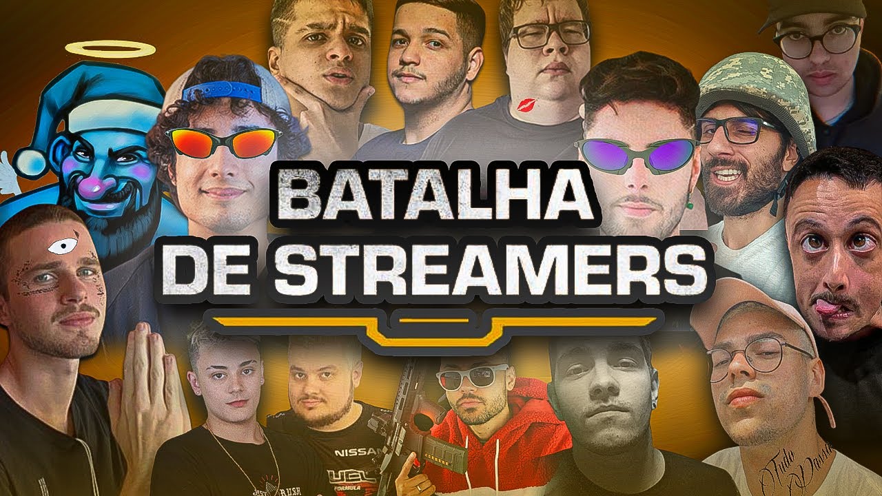 MELHORES MOMENTOS BATALHA DE STREAMERS EM LOBBY PERSONALIZADO, TUDO QUE ROLOU *FINAL!