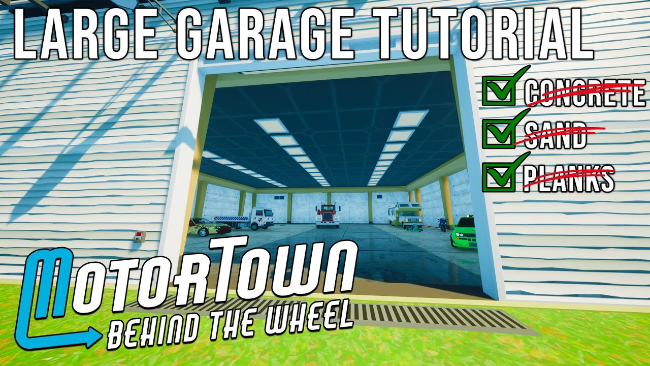 Motor Town: How to Build the LARGE GARAGE (Step-by-Step Guide)
