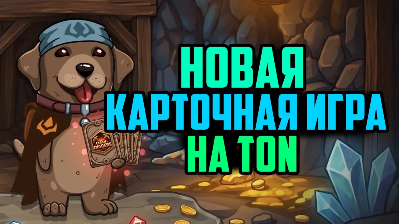 Новая Карточная Игра на Блокчейне Ton | Clash of Diggers | Заработок в Интернете