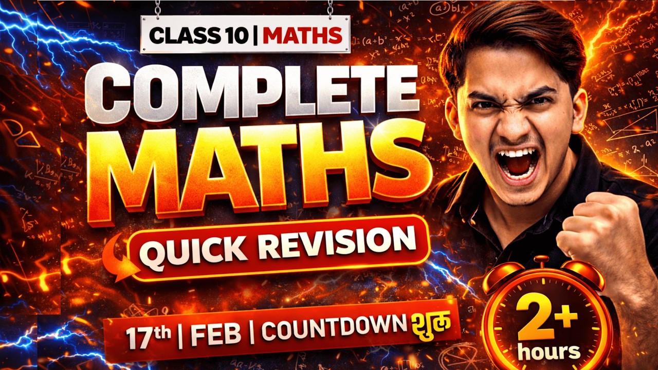 Class 10 Maths Full Revision (Complete Syllabus) | Score 100/100 | Harsh singhal