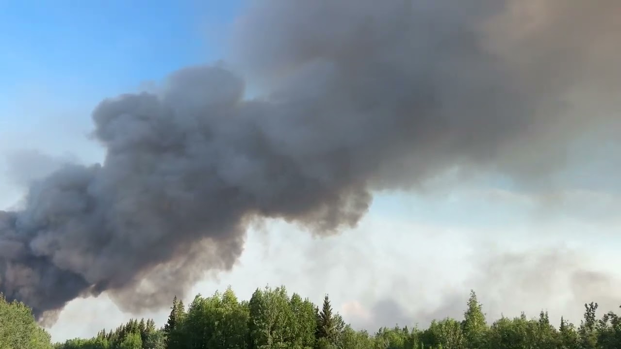 Smoke Column - Bonanza Creek Fire - July 2