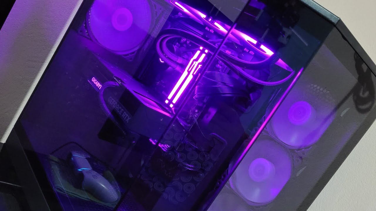 Gabinete Gamer Aigo Darkflash DQX90, RGB, Mid-Tower, Lateral de Vidro, Com 4 Fans, Preto