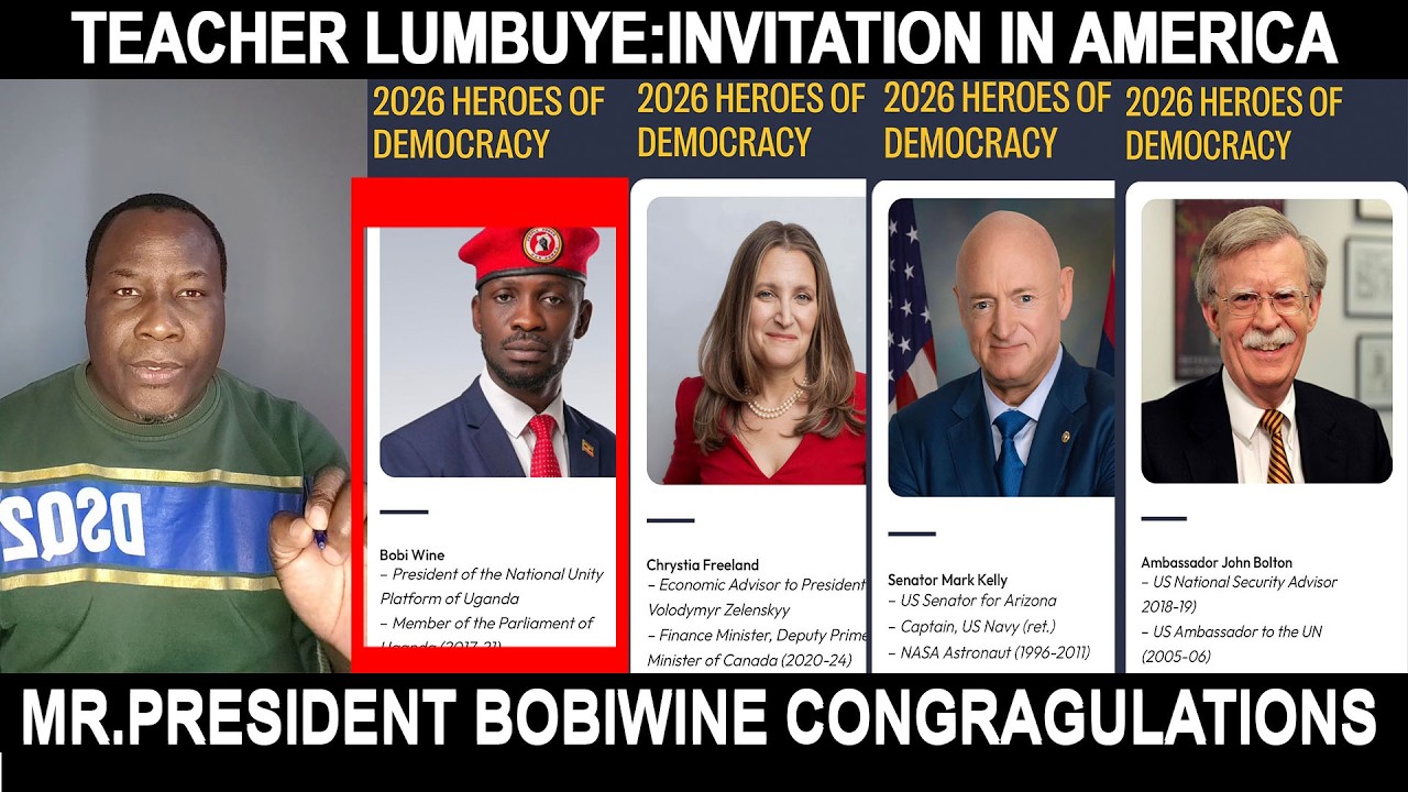 TEACHER LUMBUYE WITH SECURITY ALERT:INVITATION OF BOBIWINE IN AMERICA WHAT DOES IT MEAN?