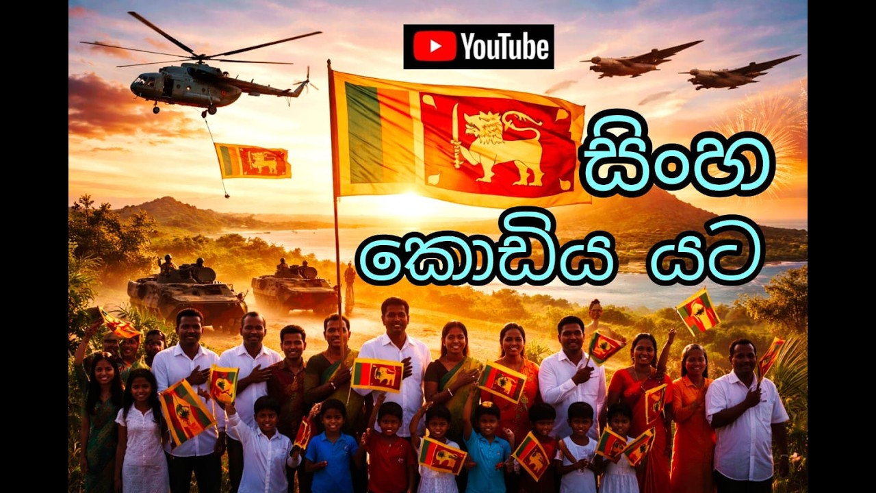 සිංහ කොඩිය යට එක්ව නැගෙමු | Rise United Under the Lion Flag 🇱🇰     Lyrics – Thurika Egodawatta