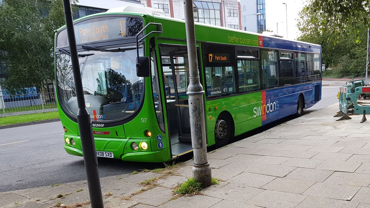 Scania K230UB Wright Solar ( 17 Swindon to Park South ) WX08 SXD/517//Swindon's Bus Company