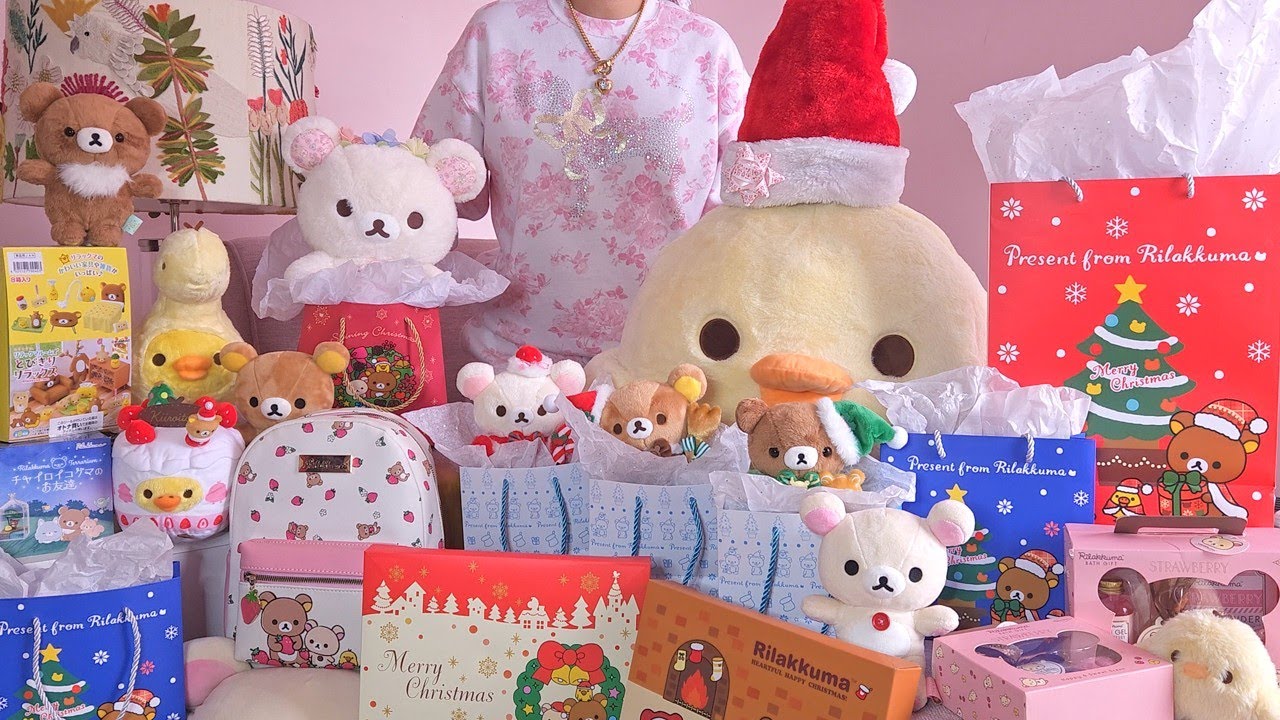 (SUB) リラックマ vlog 🧸🎀 | What I Got For Christmas, kawaii Rilakkuma Christmas haul 2025