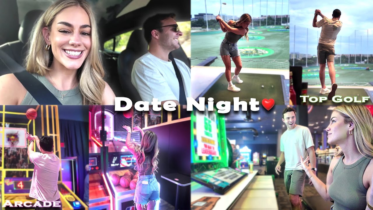 Game Date Night with My Fiancé | GRWM + Arcade + Top Golf | Lululuvely Vlog
