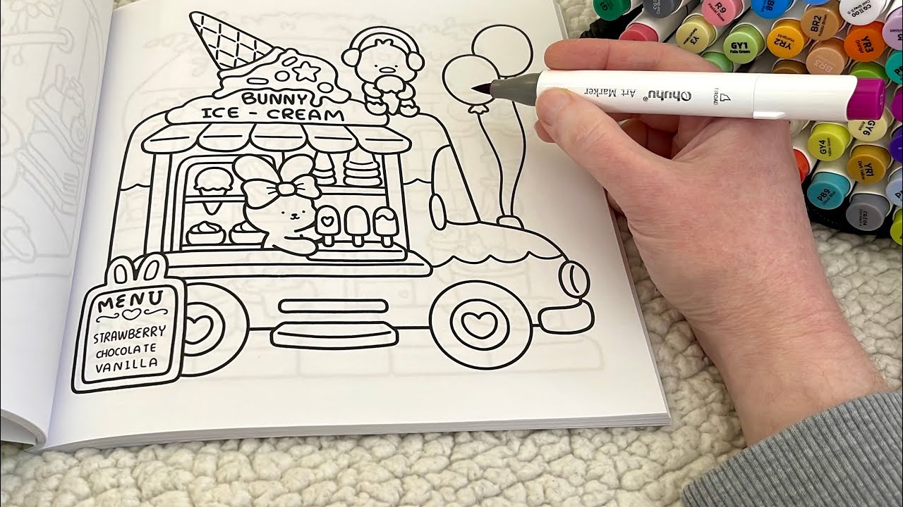 ASMR Color With Me | No Talking for Ultimate Relaxation 😴 (marker sounds)