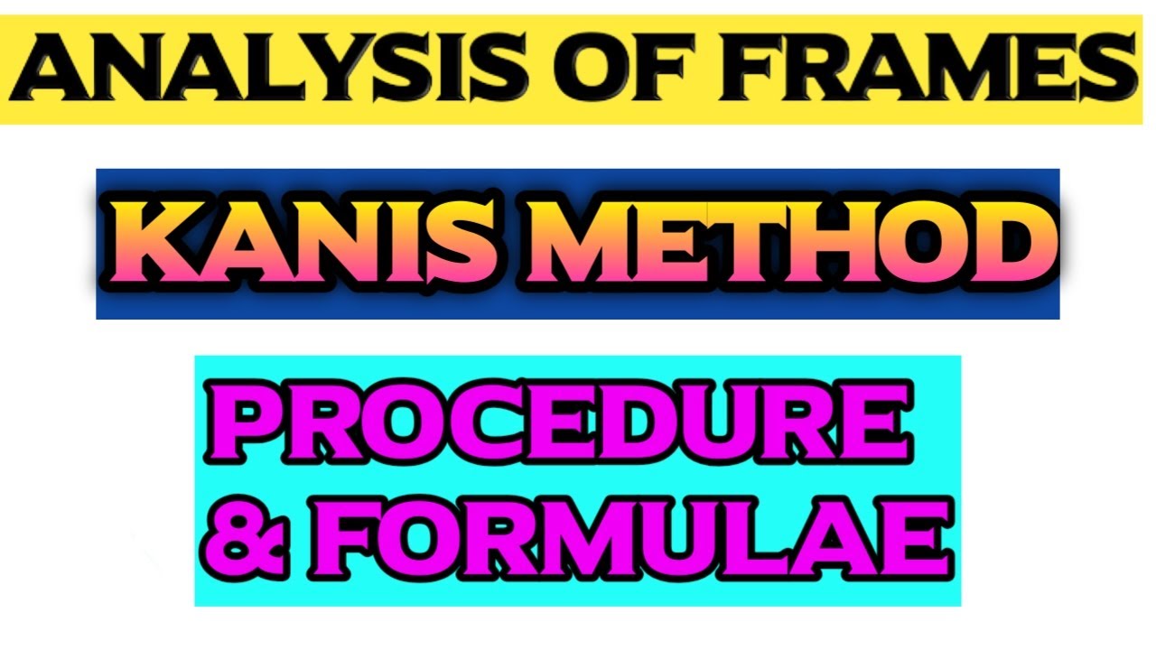 Kanis Method | Analysis of Frames | By Abhishek Civil Tech