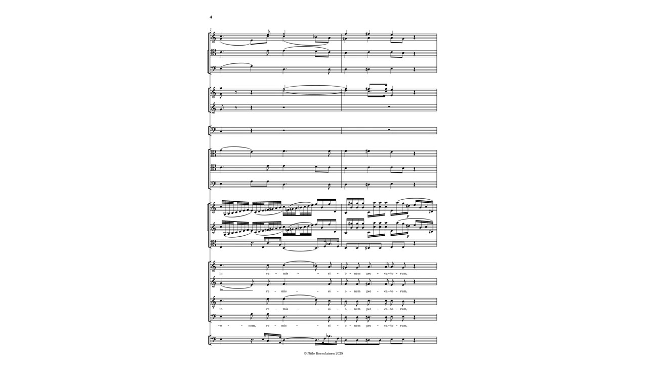 Missa solemnis in the style of Mozart - XIV. Et unam sanctam