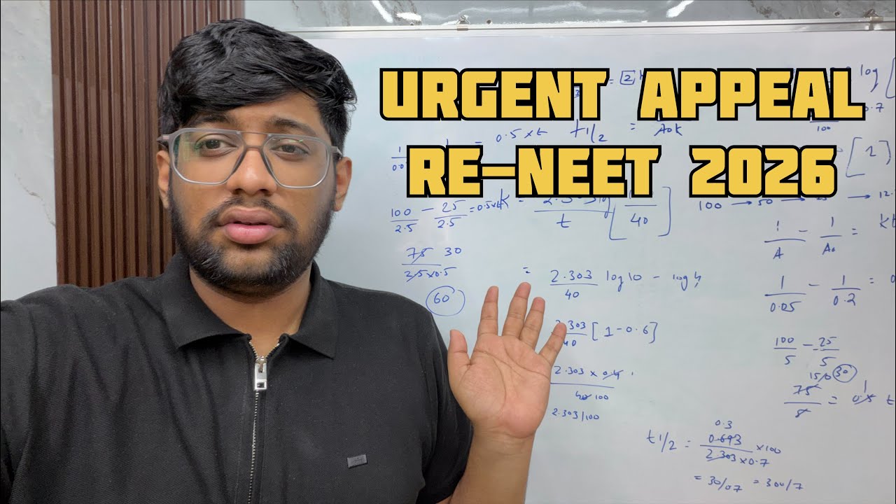 Urgent Appeal Re-NEET 2026😱| Don&rsquo;t miss this