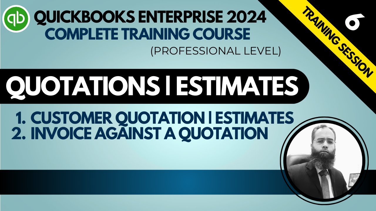 How to create a Quotation & How to create an Invoice against Quotation in QuickBooks Ent | By MAS