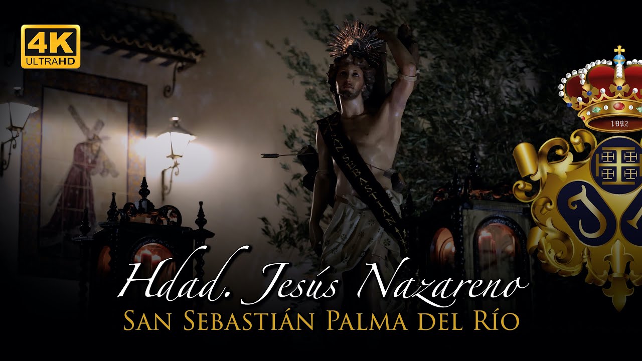 4K | SAN SEBASTIAN PALMA DEL RÍO 2025 | SALUDO HDAD. JESÚS NAZARENO [Banda Nazareno Arahal]