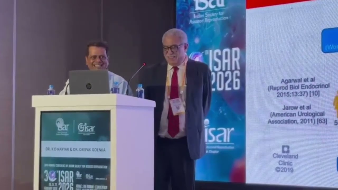 Male Infertility & Oxidative Stress | ISAR 2026 Lecture by Dr. K.D. Nayar