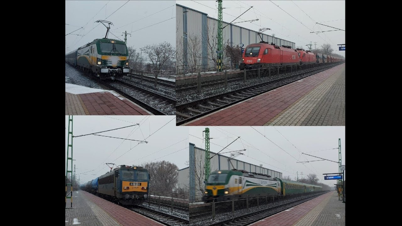 Vonatok Törökbálinton || Trains at Törökbálint 02.16.