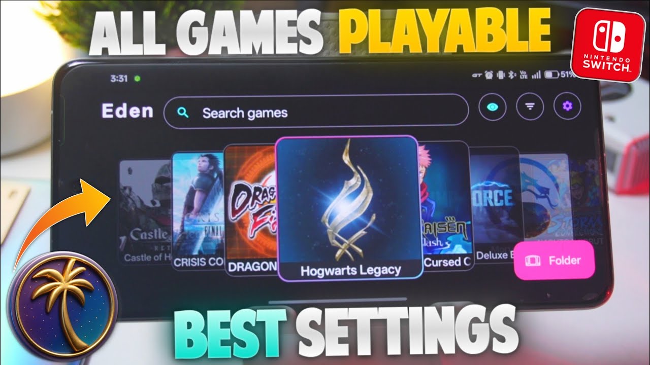 🔥Eden Emulator - All Nintendo Switch Games Now Playable | Best Settings + Game Test! 🎮 