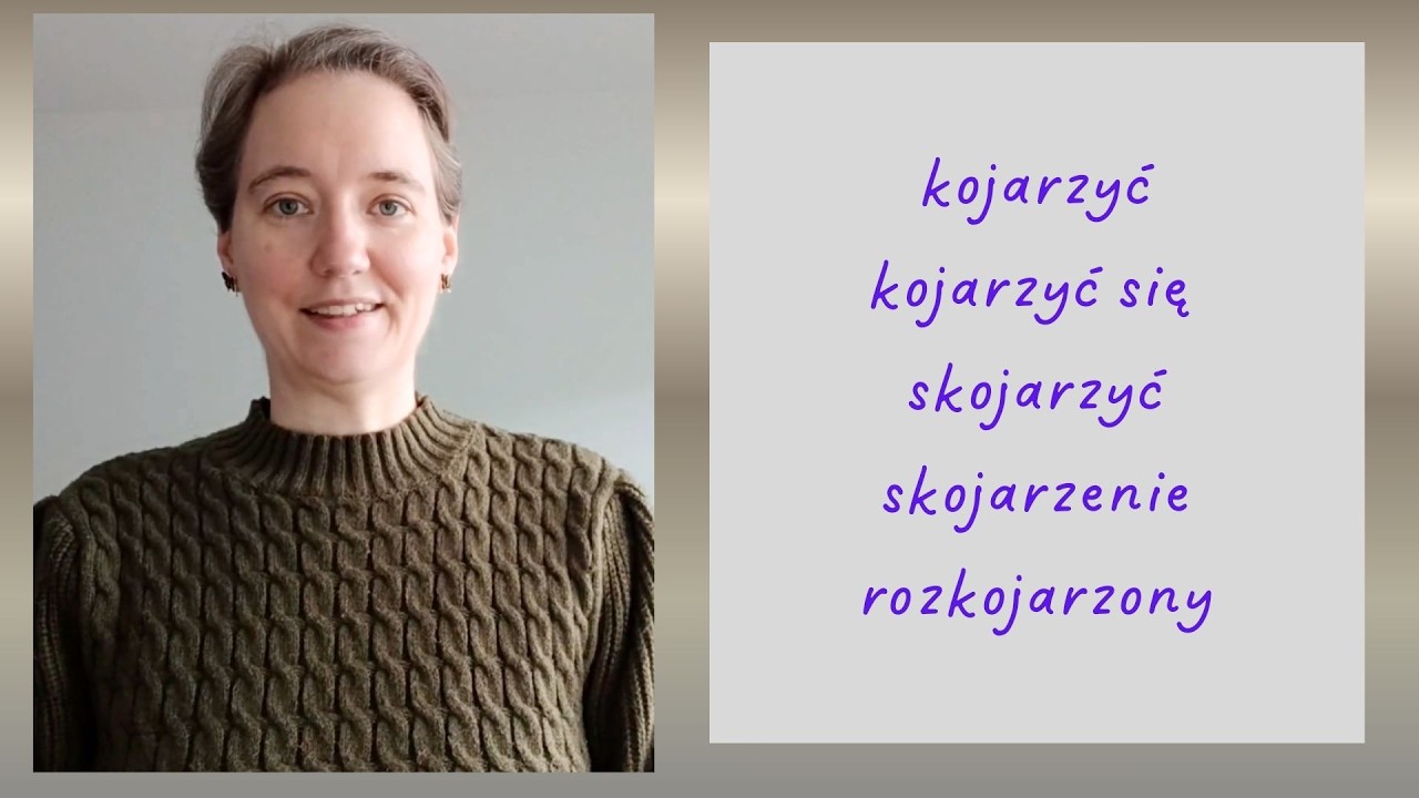 kojarzyć, skojarzyć, rozkojarzony - bardzo myląca grupa słów, które trudno się tłumaczą na rosyjski