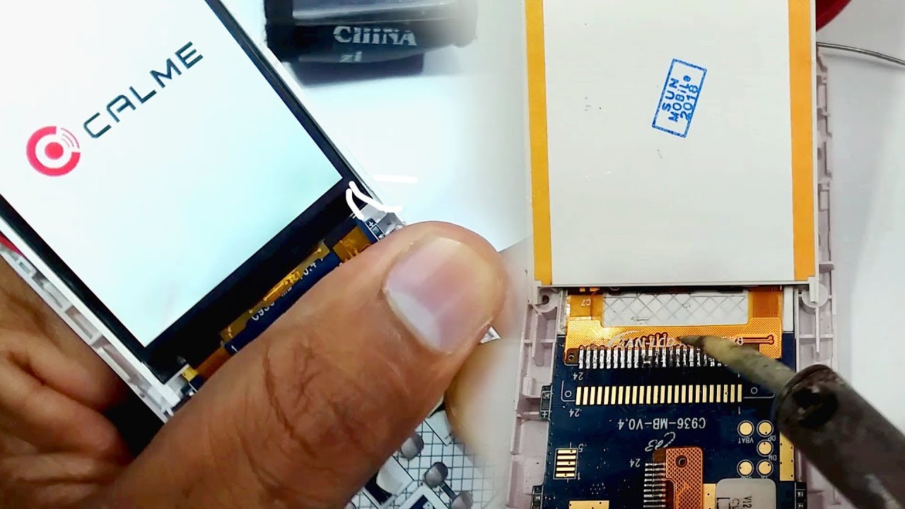 how to replace change mobile phone qmobile broken LCD Lec#9