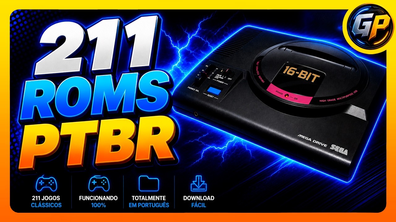 211 Roms de Mega Drive Traduzidas PTBR | Atualizado 2026